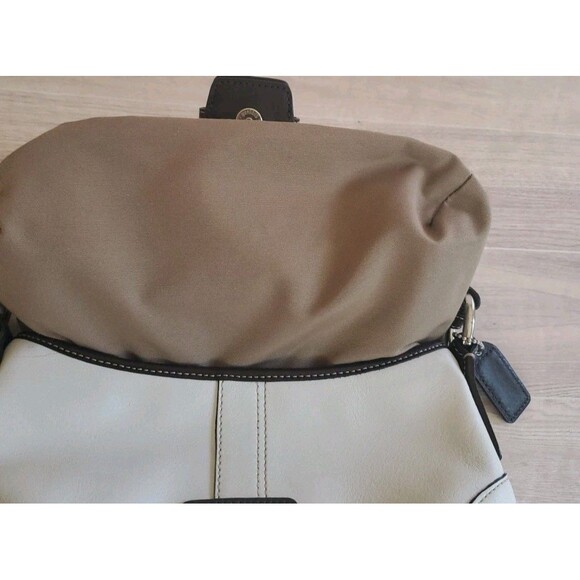 Coach F10909 Winter White Dk Brown Soho Leather Shoulder Bag & Wallet Set 2007 - Picture 8 of 16